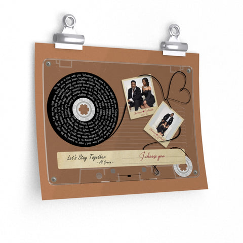 Cassette -- Terrence and Yolanda 11.24.12 -- 9x11 -- Printify