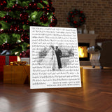 Lyrics Song -- Canvas 24"x30" -- Shant & Sasha July 4, 2022