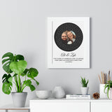 Vinyl -- Ali & Zak 10.17.2016 -- White framed 11x14