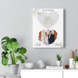 Music Lyrics Song -- Canvas 11"X14" -- Matthew and Nikki