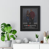 Lyrics -- Fard & Shantia 04.27.2022 -- Black framed 12x16 -- Printify
