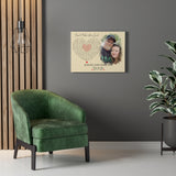 Lyrics Song -- Canvas 18"X24" -- Roger and Loru