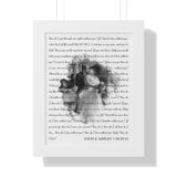 Lyrics Song -- White framed poster/ 11"x14" -- Zach & Ashley 08/28/21