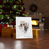 Lyrics -- Daniel & Brittany 06.05.2022 -- Canvas 18x24 -- Printify