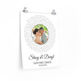 Lyrics Song -- Poster/ 16''x20'' -- Stacy & Daryl