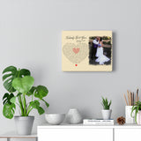 Music Lyrics Song -- Canvas 8"x10" -- Morgan & Amber