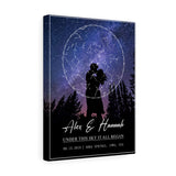 Star Map -- Hannah & Alex Canvas 09.15.2018 -- 12x16 -- Printify