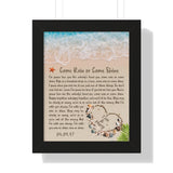 Lyrics -- Tim & Mary 04.09.97 -- Black framed 11x14 -- Printify