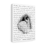 Lyrics -- Arturo y Margarita -- Canvas 12x16 -- printify