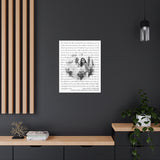 Canvas Wraps 24x30 Printify - Ribbon In The Sky 25th Wedding - Joe & Fati 09.06.2022