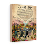 in My Life Lyrics -- canvas 8"x10" -- 13 -- printify