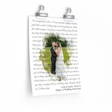Lyrics - Printify 9x11 Poster - Cody & Emily