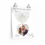 Lyrics Song -- poster/ 11''x14'' -- Stephen & Kelly