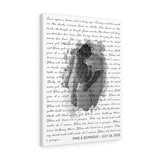 Lyrics -- Mike & Bonnisue / July 26, 2020 -- Canvas 18x24 -- Printify
