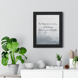 Print poster -- The Things That Got You To Places As A Performer -- Black framed 11x14 -- Printify