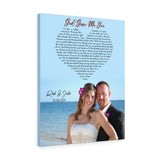 Lyrics Song -- Canvas 24"x30" -- Rick & Julie