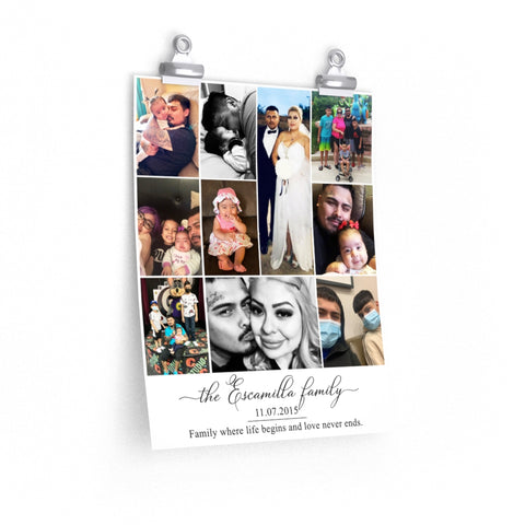 The Escamilla family -- Poster 11x14 -- printify