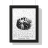 Lyrics -- Shane & Joanna 12/08/2019 -- Black Framed 12”x16” -- Printify