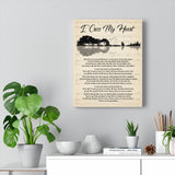 I cross my heart lyrics -- Canvas 11x14 -- 7 -- printify