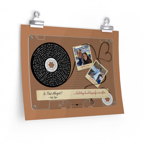 Cassette -- Kyle & Corinne August 28th 2021 -- 11x14 -- Printify