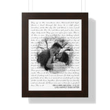 Lyrics Song -- Black Framed poster/ 12”x16” -- MR&MRS NELSON