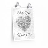 Lyrics -- Daniel and Tabi -- 9x11 -- Printify
