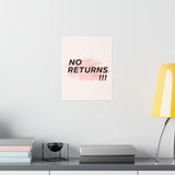 Printify Poster 11x14 - No Return - Custom Your Own