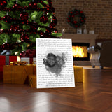 Lyrics -- I loved you yesterday, I love you today -- Canvas 18x24 -- Printify