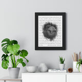 Lyrics Song -- Black framed poster/ 11"x14" -- Jonette & Austin