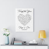 Music Lyrics Song -- Canvas 18"X24" -- Ryan and Chris