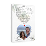 Music Lyrics Song -- Canvas 18"X24" -- Minnie Mike
