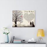 I Cross My Heart Lyrics Poster -- Canvas 18"X24" -- 30 -- printify