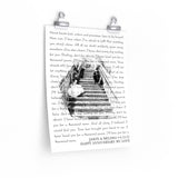 Lyrics Song -- poster/ 11''x14'' -- Jason & Melissa 6/13/15