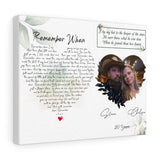 Lyrics -- Steve & Chelsie 20 years -- Canvas 11x14 -- Printify
