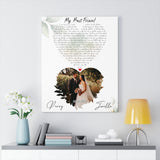 Lyrics -- Joelle & Perry 09.26.2020 -- Canvas 24x30 -- printify