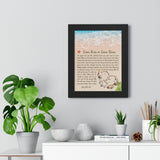 Lyrics -- Tim & Mary 04.09.97 -- Black framed 11x14 -- Printify
