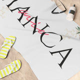 Couple Beach -- Standard Beach Towel, 30x60 -- Manca/ Mia