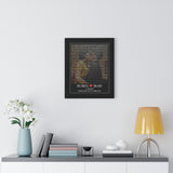 Lyrics -- Ruben and Irais 11/28/2019 -- Black framed 16x20 -- Printify