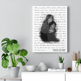 Music Lyrics Song -- Canvas 12"X16" -- Timothy & Claudia