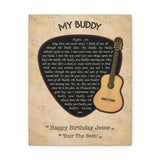 Lyrics Song -- Canvas 11"X14" -- Happy Birthday Jesse 08/09/22