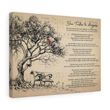 Lyrics - Canvas 16x12 Printify - She Talks to Angels