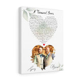Music Song Lyrics -- Canvas 11"X14" -- Greg & Brian