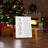 Lyrics -- Megan & Greg 05.09.21 -- Canvas 18x24 -- Printify