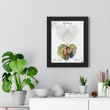 Lyrics Song -- Black framed poster/ 11"x14" -- Lori Ann & Danny