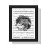 Lyrics -- John & Bernice 05-05-2017 -- Black framed 12x16 -- Printify