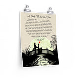 Printify 11x14 Poster - A Bridge That Just Won't Burn - Conway Twitty