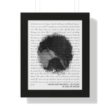 Lyrics -- Javier and Micaela 10.27.2021 -- Black framed 11x14 -- Printify