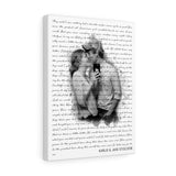 Music Lyrics Song -- Canvas 12"X16" -- Karlie & Jase