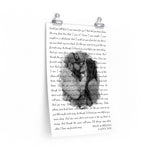 Lyrics -- Dean & Briana I love you -- 12x18 -- Printify