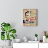 CREATORY Not Fragile Like A Flower -- Canvas  8"x10" -- 1 -- printify